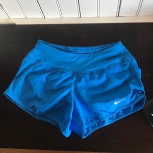 Nike blue running shorts